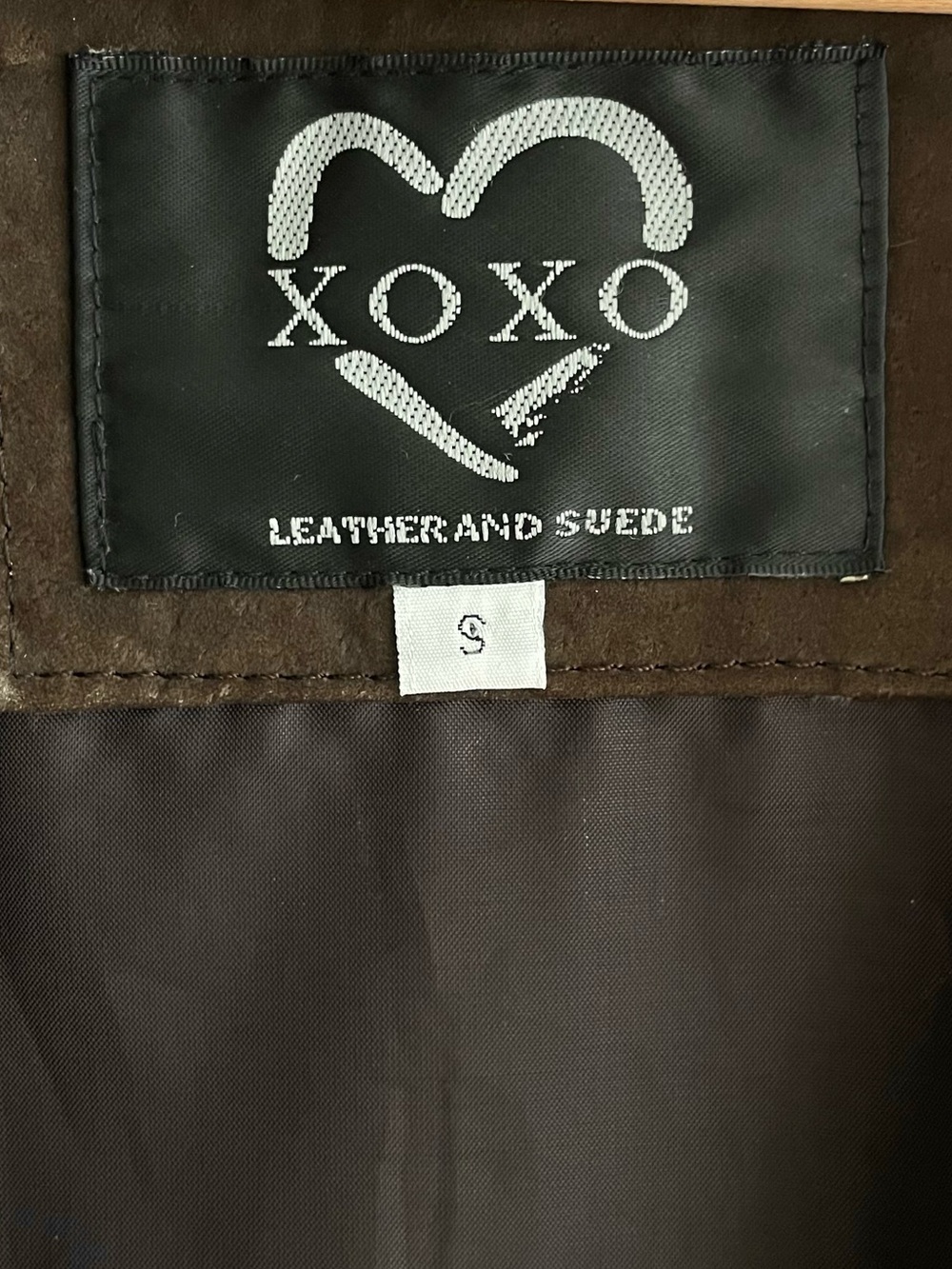 Vintage late 90βs early 2000βs XOXO Brown Genuine Suede Leather Jacket - Picture 5 of 8